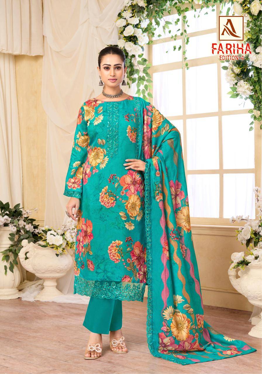 Alok suit fariha-4 Wholesale Dress materials market in mumbai